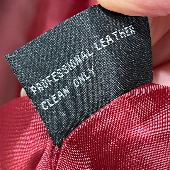 Revue red metallic leather jacket - Picture 3 of 8